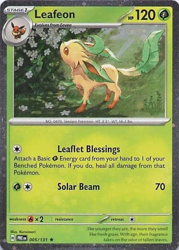 Leafeon - 005/131 - Rare (Cosmos Holo)
