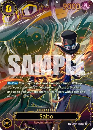 Sabo - OP07-118 (OP13 Special) - OP07-118 - Secret Rare