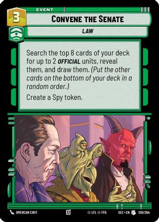 Convene the Senate - 128/264 - Uncommon