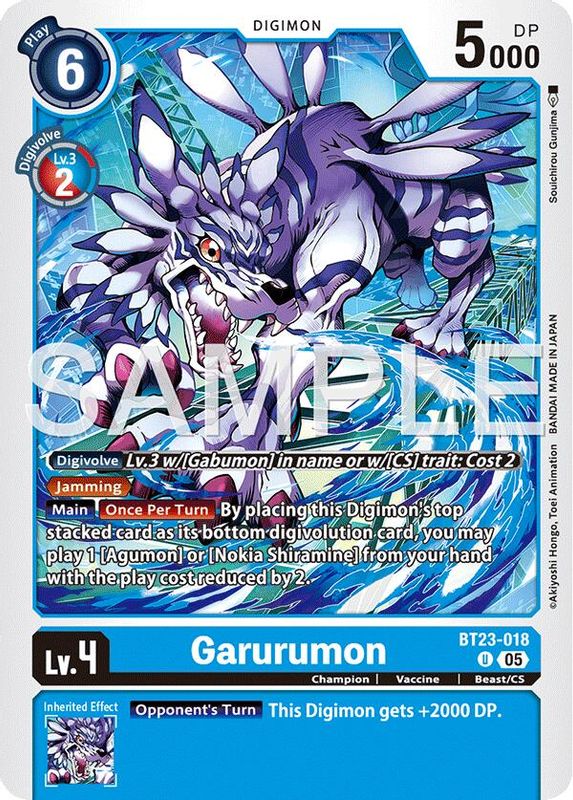 Garurumon - BT23-018 - Uncommon