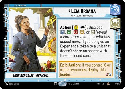 Leia Organa - Of A Secret Bloodline - 4/264 - Common