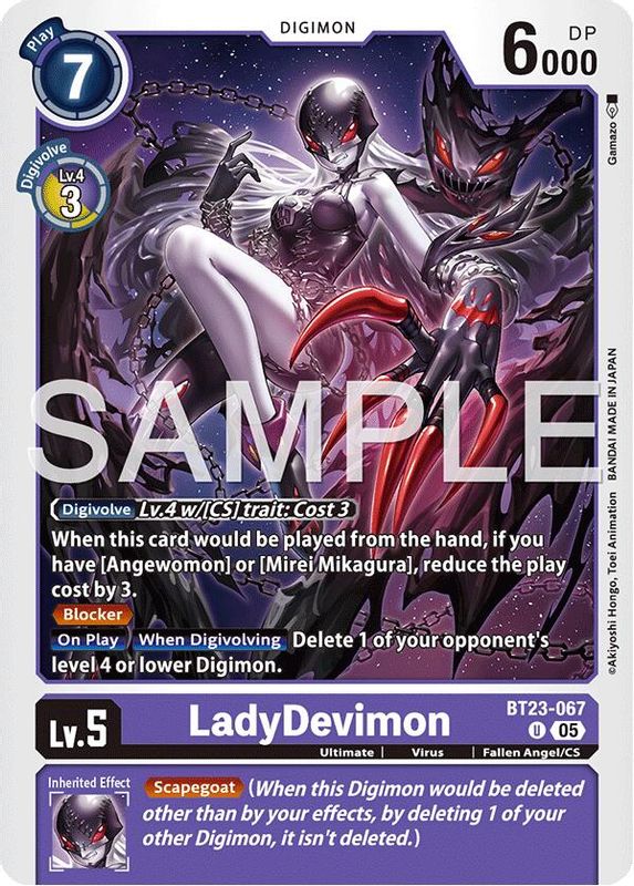 LadyDevimon - BT23-067 - Uncommon