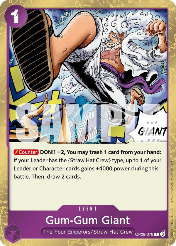 Gum-Gum Giant (Reprint) - OP09-078 - Rare