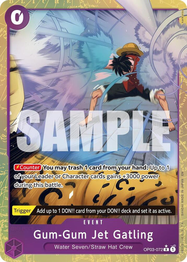 Gum-Gum Jet Gatling (PRB02) (Alternate Art) - OP03-072 - Rare