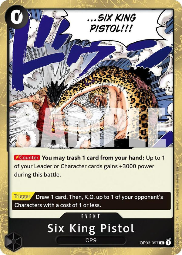 Six King Pistol (Reprint) - OP03-097 - Rare