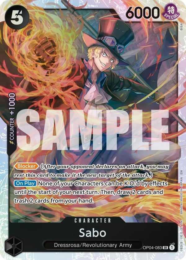 Sabo (Reprint) - OP04-083 - Super Rare