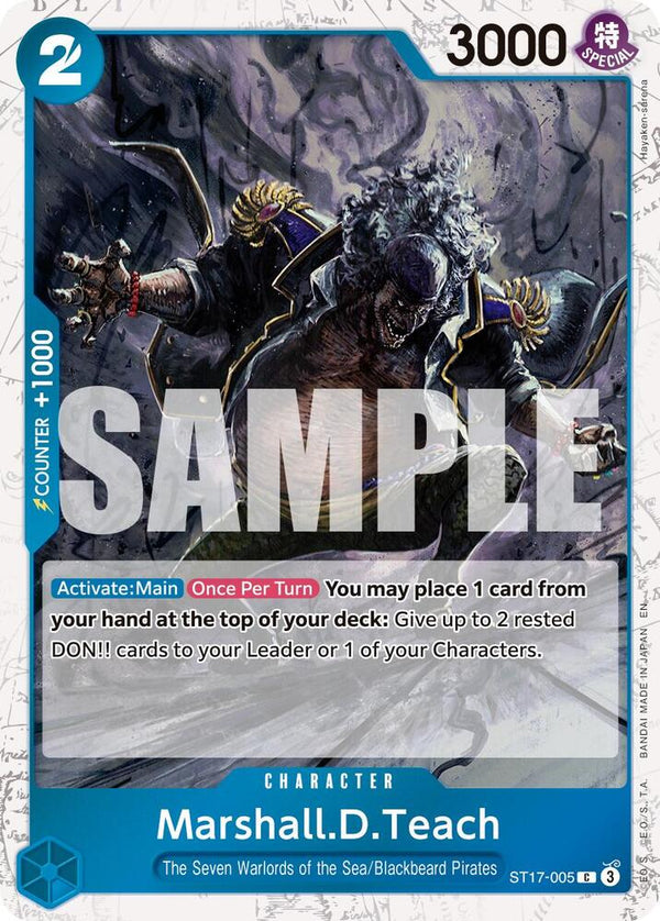 Marshall.D.Teach (Pirate Foil) - ST17-005 - Common