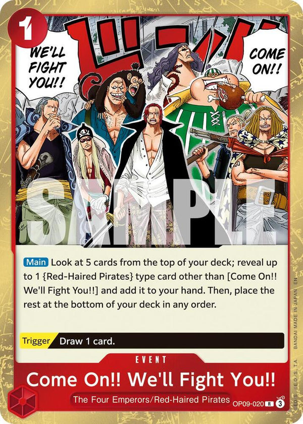Come On!! We'll Fight You!! (Reprint) - OP09-020 - Rare