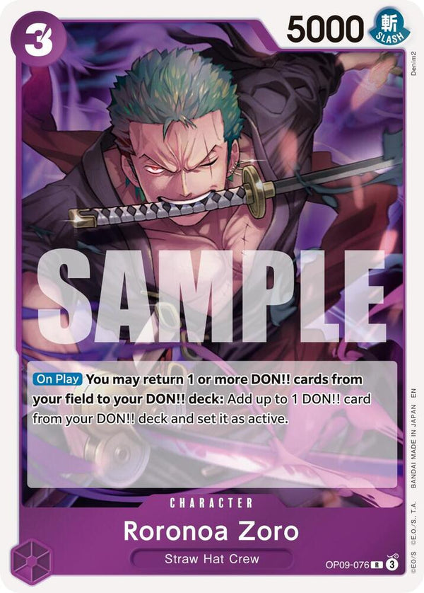 Roronoa Zoro (Reprint) - OP09-076 - Rare