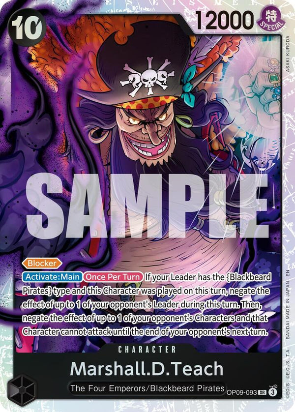 Marshall.D.Teach (Reprint) - OP09-093 - Super Rare