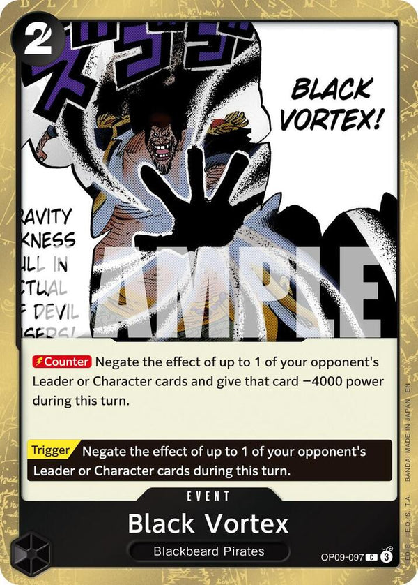 Black Vortex (Pirate Foil) - OP09-097 - Common