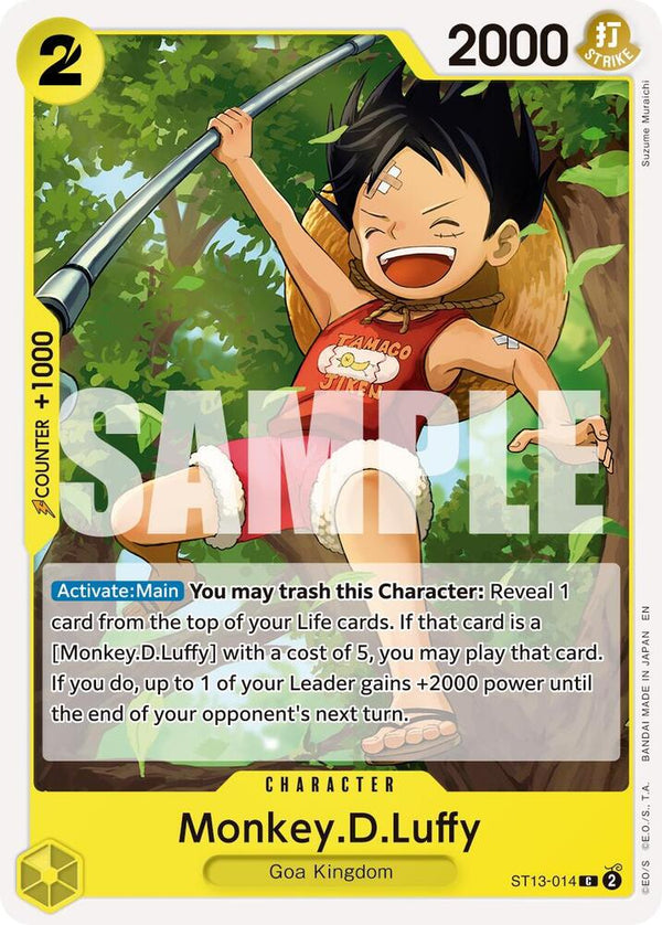 Monkey.D.Luffy (Reprint) - ST13-014 - Common