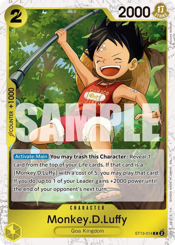 Monkey.D.Luffy (Pirate Foil) - ST13-014 - Common