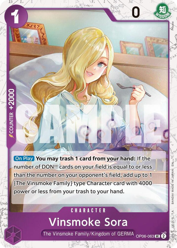 Vinsmoke Sora (Pirate Foil) - OP06-063 - Uncommon