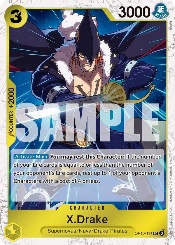X.Drake (Pirate Foil) - OP10-114 - Uncommon
