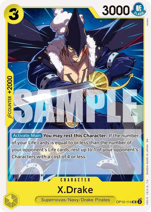 X.Drake (Reprint) - OP10-114 - Uncommon