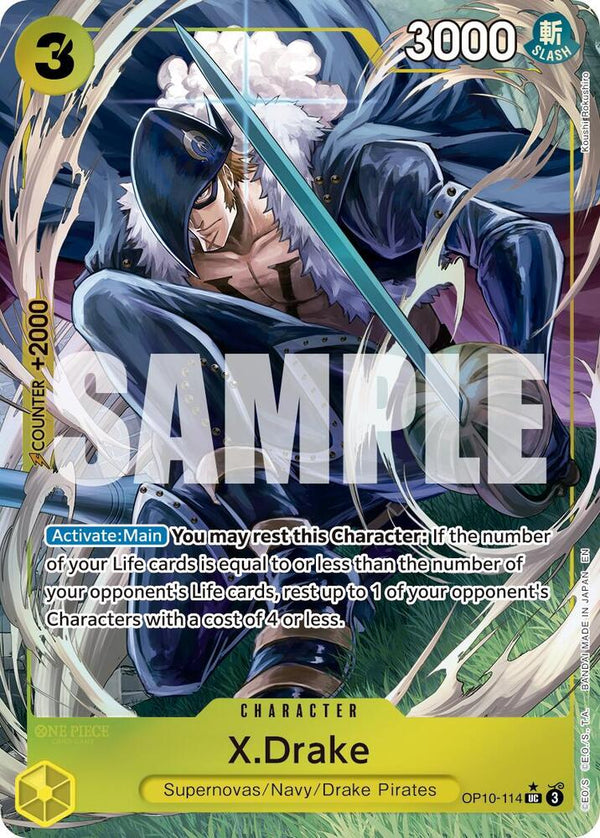 X.Drake (PRB02) (Alternate Art) - OP10-114 - Uncommon