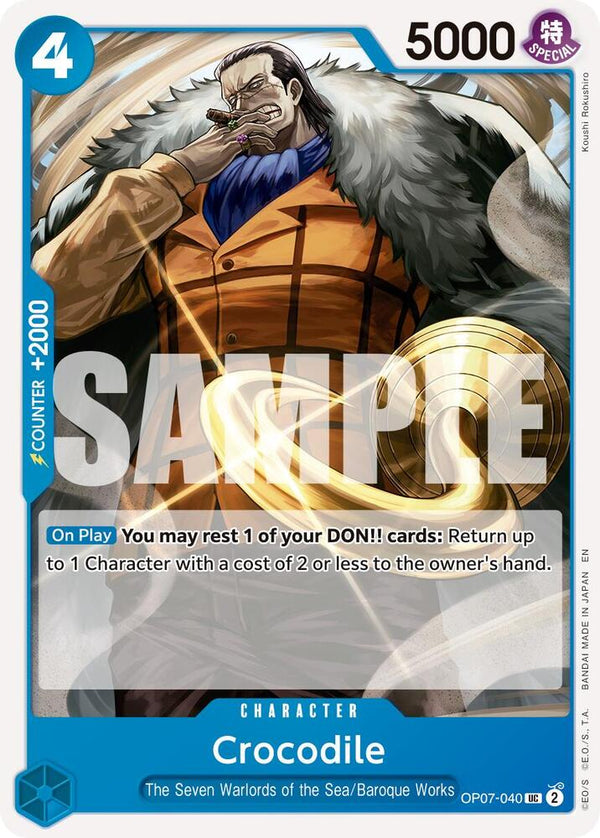 Crocodile (Reprint) - OP07-040 - Uncommon