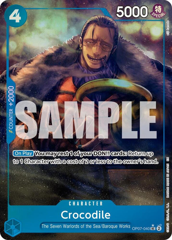 Crocodile (PRB02) (Alternate Art) - OP07-040 - Uncommon