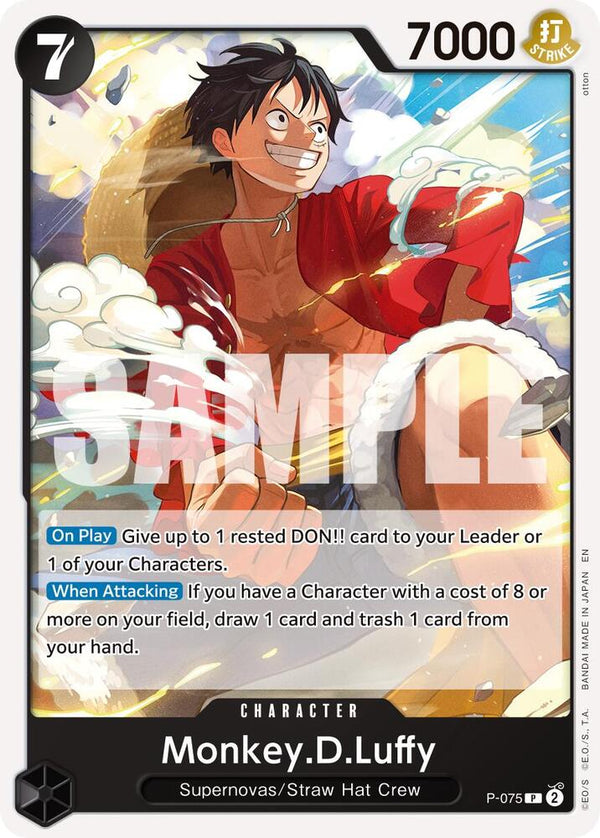 Monkey.D.Luffy (Reprint) - P-075 - Promo
