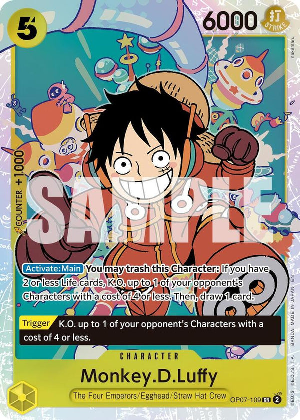 Monkey.D.Luffy (Reprint) - OP07-109 - Super Rare