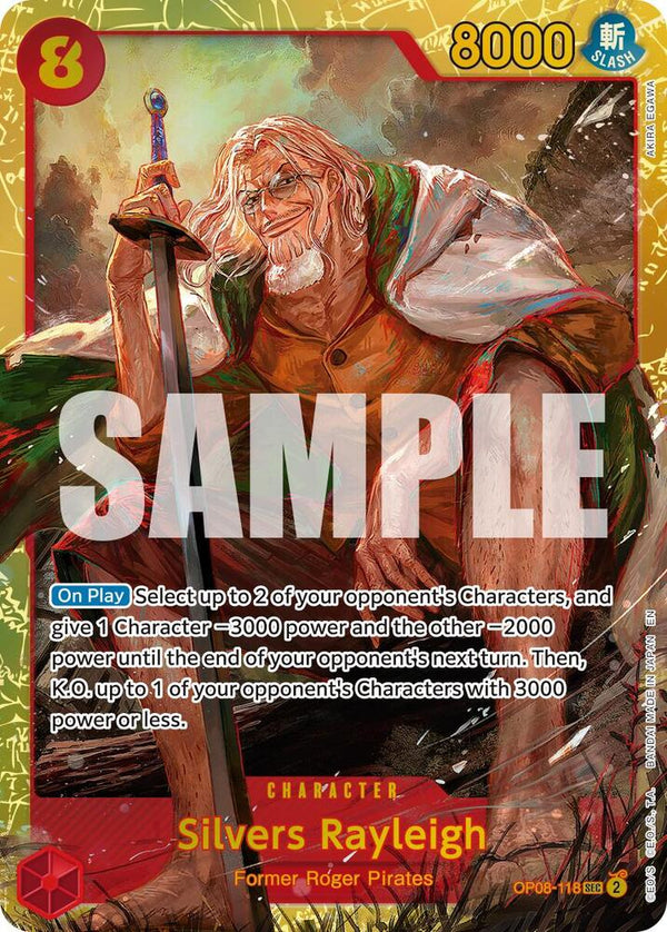 Silvers Rayleigh (Reprint) - OP08-118 - Secret Rare