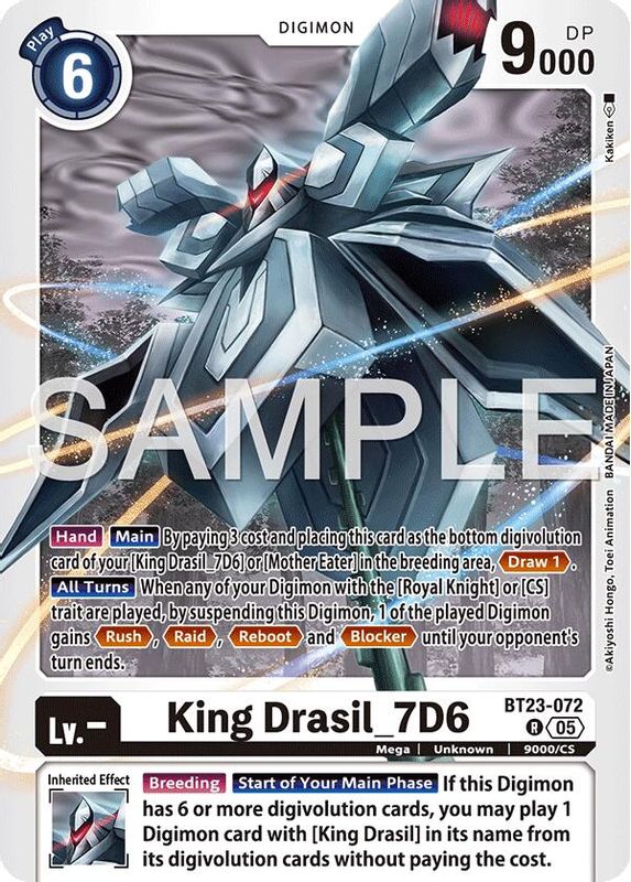 King Drasil_7D6 - BT23-072 - Rare