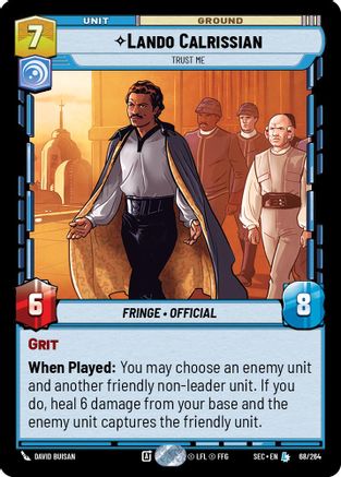 Lando Calrissian - Trust Me - 68/264 - Legendary
