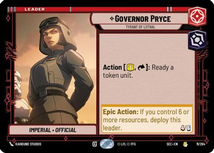 Governor Pryce - Tyrant of Lothal - 11/264 - Rare