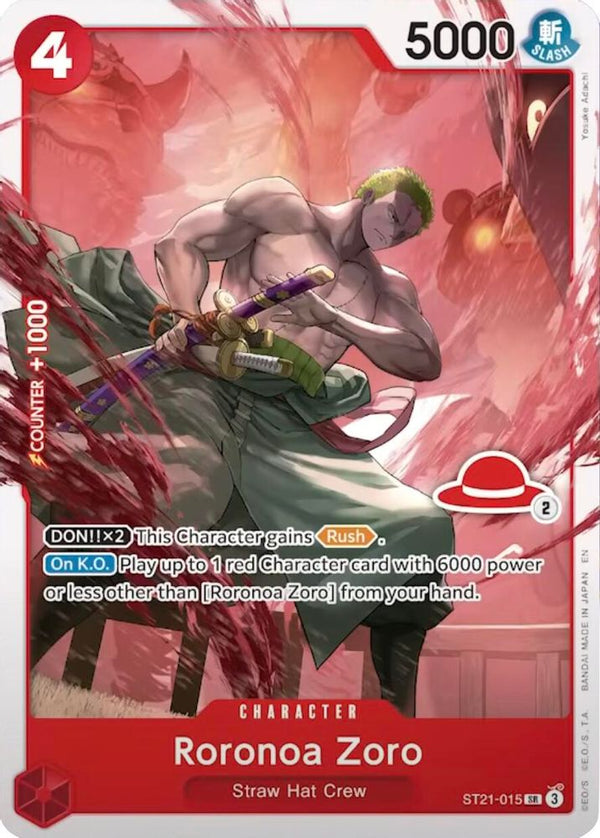 Roronoa Zoro (Luffy Deck) (LT-01 Reprint) - ST21-015 - Super Rare