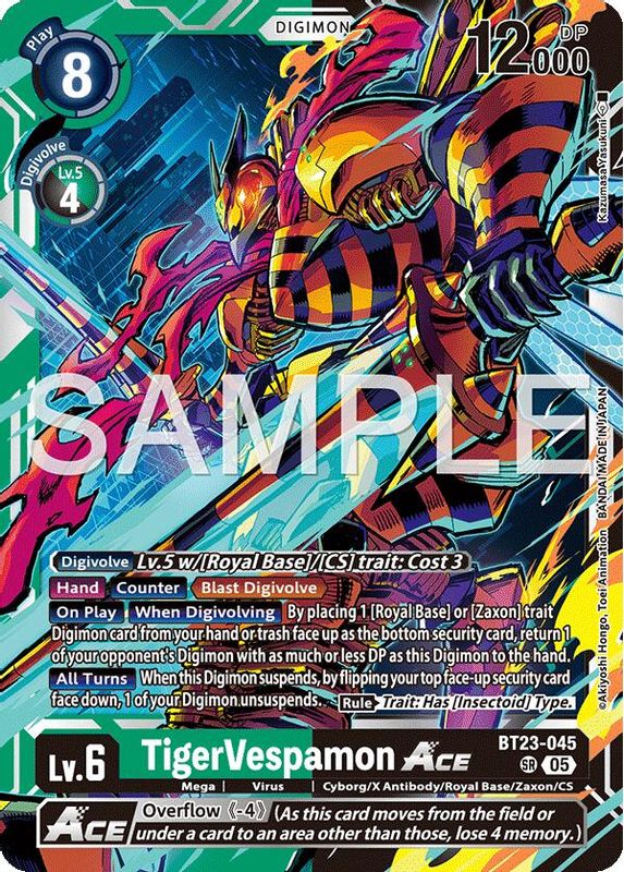 TigerVespamon ACE - BT23-045 - Super Rare