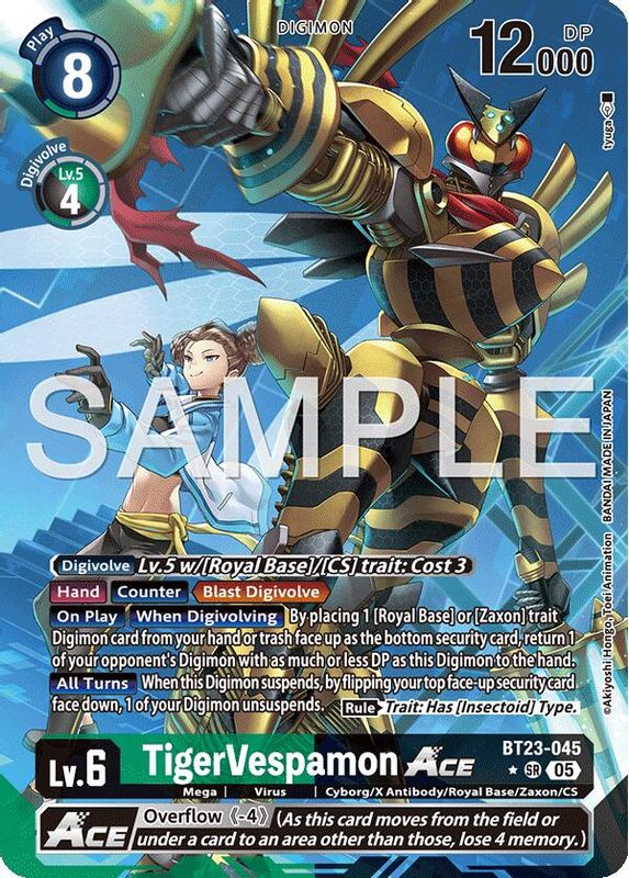 TigerVespamon ACE (Alternate Art) - BT23-045 - Super Rare