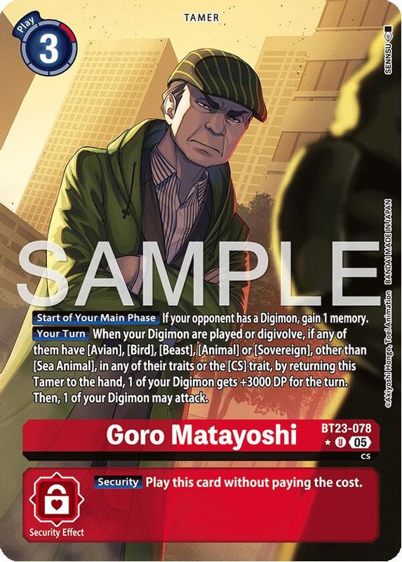 Goro Matayoshi (Alternate Art) - BT23-078 - Uncommon