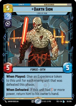 Darth Sion - Lord of Pain - 35/264 - Legendary