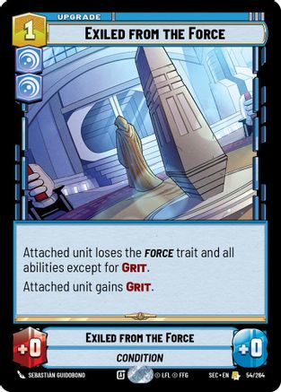 Exiled from the Force - 54/264 - Rare