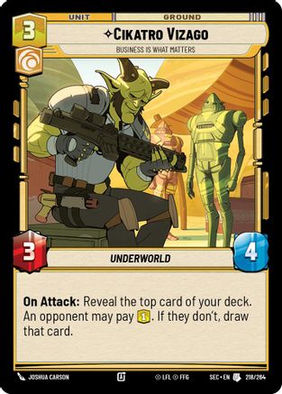 Cikatro Vizago - Business is What Matters - 218/264 - Uncommon