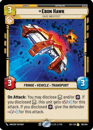 Ebon Hawk - Cause and Effect - 219/264 - Rare