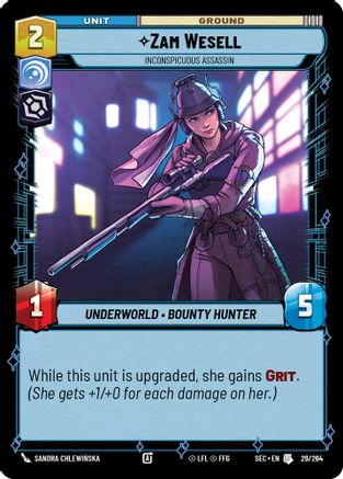 Zam Wesell - Inconspicuous Assassin - 29/264 - Uncommon