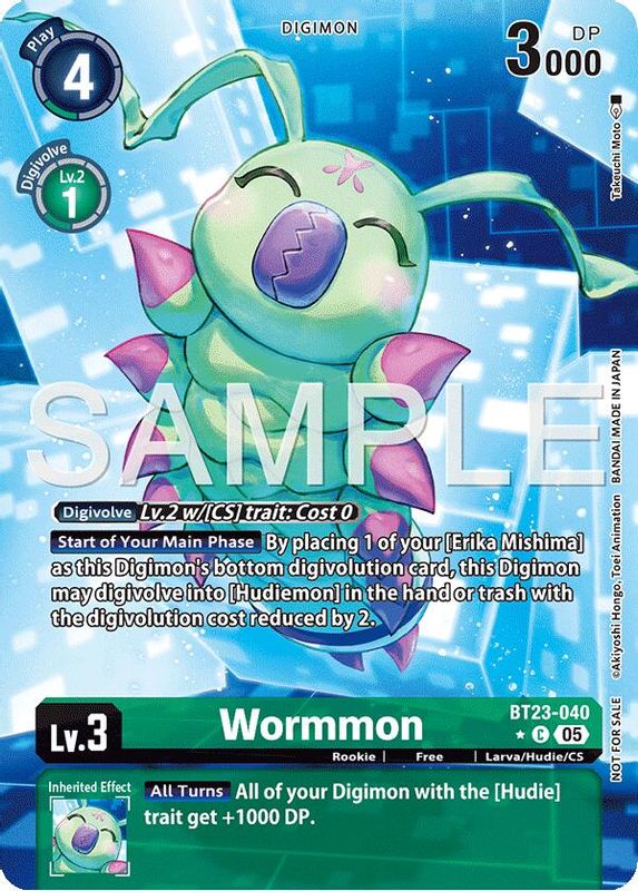 Wormmon (Hacker's Slumber Box Promotion Pack) - BT23-040 - Common