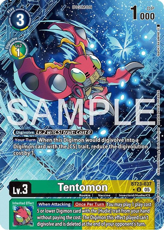 Tentomon (Hacker's Slumber Box Promotion Pack) - BT23-037 - Uncommon