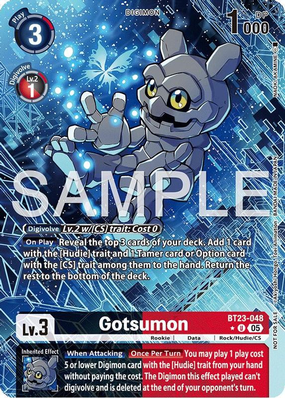 Gotsumon (Hacker's Slumber Box Promotion Pack) - BT23-048 - Uncommon