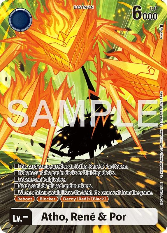 Atho, Rene & Por (Token) - Digimon - BT23