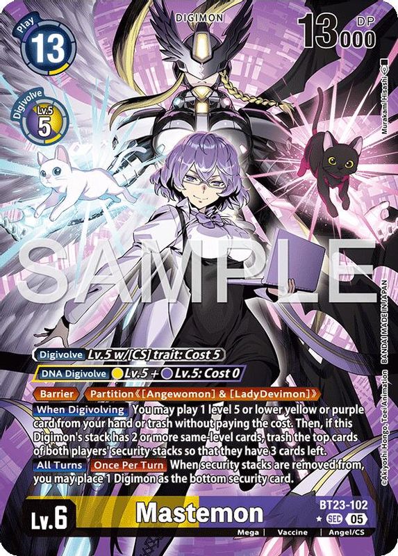Mastemon (Alternate Art) - BT23-102 - Secret Rare