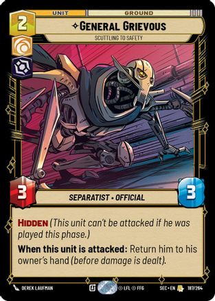 General Grievous - Scuttling to Safety - 187/264 - Rare
