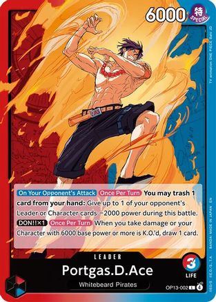 Portgas.D.Ace (002) - OP13-002 - Leader
