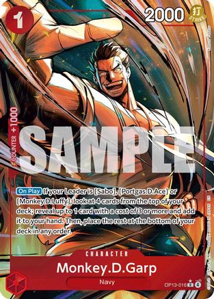 Monkey.D.Garp (Alternate Art) - OP13-016 - Rare