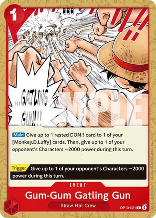 Gum-Gum Gatling Gun - OP13-021 - Common