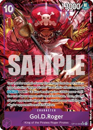 Gol.D.Roger (064) (Alternate Art) - OP13-064 - Super Rare