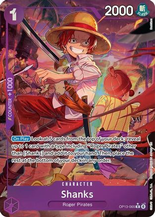 Shanks (065) (Alternate Art) - OP13-065 - Rare