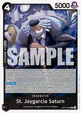 St. Jaygarcia Saturn - OP13-083 - Rare